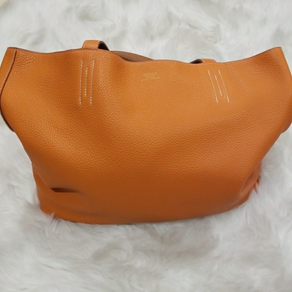 Hermes Handbags - Authentic Hermes Taurillon Clemence Dbl Sens 45
